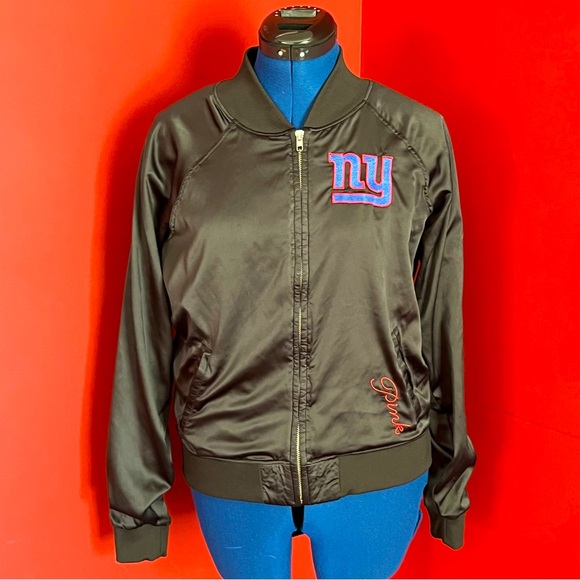 Victoria’s Secret PINK NFL NY Giants Bomber Jacket - Picture 1 of 14